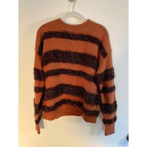 Madewell Tinsel-Stripe Pullover Sweater